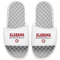 Men's ISlide White Alabama Crimson Tide Basketball Wordmark Slide Sandals