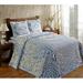Canora Grey Antonito Standard Floral Pattern Coverlet/Bedspread Chenille/Cotton in Blue | King | Wayfair 0862AE467C5648FCB7BDE33BF717A230