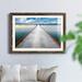 Highland Dunes Long View Pier - Picture Frame Photograph Paper, Wood in Black/Blue/Gray | 31 H x 44 W in | Wayfair 23AEEA4403294C85AA3FEC7534FDDB96