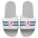 Men's ISlide White New York Yankees Varsity Stripes Slide Sandals