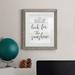 Gracie Oaks Look for the Sunshine - Picture Frame Textual Art Paper, Wood in Black/Blue/Gray | 24 H x 18 W x 1.5 D in | Wayfair