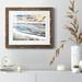 Highland Dunes Endless Horizon - Picture Frame Graphic Art Paper, Solid Wood in Black/Blue/Gray | 17 H x 20 W in | Wayfair