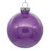 Vickerman 672624 - 6" Lavender Glitter Ball Christmas Tree Ornament (4 pack) (N211586)