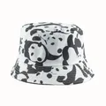 Chapeau de pêcheur en coton pour hommes et femmes motif Panda chapeau de pêcheur plein air