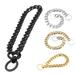 LEAQU Dog Chain Collar Choke Collar Non-scalable Anti-Chew Stainless Steel Metal Collars Choker Chain for Small Medium Large Dogs