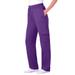 Plus Size Women's Better Fleece Cargo Sweatpant by Woman Within in Radiant Purple (Size 4X)