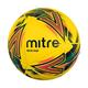 Mitre Unisex Delta Plus Professional Football, Yellow/Black/Blood Orange/Pitch Green, Size 5