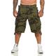 Geographical Norway PANORAMIQUE Men - Men's Casual Cotton Bermuda Shorts - Men's Sport Cargo Breathable Chino Bermudas - Short Belted Normal Fit Comfortable CAMO Khaki 3XL