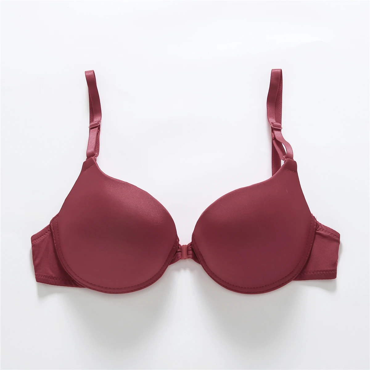 Bouton avant Lingerie femmes beauté dos Push Up soutien-gorge grande taille soutien-gorge femmes haut filaire Sexy dos nu soutien-gorge confortable intimes