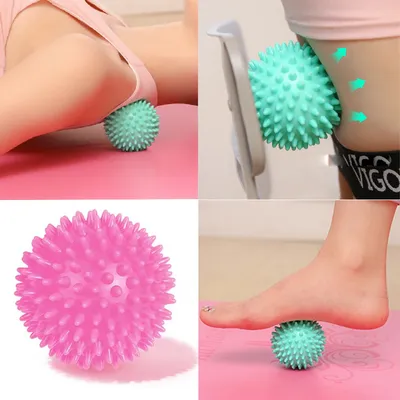 Balle de massage en PVC durable 7cm forme physique pour les mains et les pieds fasciite