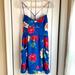 American Eagle Outfitters Dresses | American Eagle Blue Floral Dress (L) | Color: Blue | Size: L