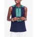 J. Crew Tops | J. Crew Factory Embroidered Sleeveless Top | Color: Blue/Green | Size: Xs