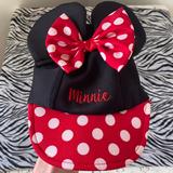 Disney Accessories | Brand New Minnie Mouse Hat | Color: Black/Red | Size: Osbb