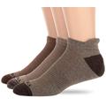 Merrell Men's 3 Pack Solid Marl Low Cut Tab Hiking Socks, Olive Assorted, L-X-L