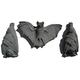 3 Piece Bat Plaque Set Hanging Stone Garden Ornament Hand Cast