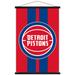 "Detroit Pistons 24'' x 35'' Logo Framed Hanging Poster"