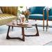 Aurelle Home Gideon Solid Walnut Modern Coffee Table - 42 x 27.5 x 15