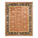 Overton Hand Knotted Wool Vintage Inspired Modern Contemporary Eclectic Orange Area Rug - 7'10" x 10'0"