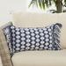 Cerulean Geometric Indoor/ Outdoor Lumbar Pillow