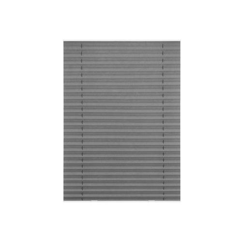 Lichtblick Dachfenster Plissee Haftfix, ohne Bohren (95,3x100 cm S06/SK06, grau)