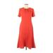 Pre-Owned Diane von Furstenberg Women's Size 8 Orange Rose Dress