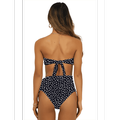 Women High Waisted Bandeau Bikini Set Strapless 2 Piece Bathing Suit Swimsuits Tie Wrap Swimsuits
