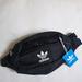 Adidas Bags | Adidas Originals Belt Purse Fanny Pack Trefoil Logo Black | Color: Black/White | Size: Os