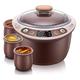 WYJW Slow Cooker 2.5L Household Healthy Purple Clay Slow Cookers Smart Electric Stewing Pot Appointment Timing Soup Pot - 4 Pot Suitable For Steam Cook Stewtaste Delicious Family Kitchen (Color : A)