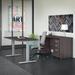 Huckins Studio C Height Adjustable Standing Desk Wood in Gray Laurel Foundry Modern Farmhouse® | 82.8 W x 59.45 D in | Wayfair
