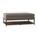 Fairfield Chair Libby Langdon 52.5" Wide Tufted Rectangle Cocktail Ottoman w/ Storage Wood/Fabric in Brown/Gray | 20 H x 52.5 W x 30.5 D in | Wayfair