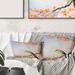 East Urban Home Beautiful Bird on Flowering Branch II Square Pillow Cover & Insert Polyester/Polyfill blend | 18 H x 18 W x 5 D in | Wayfair