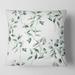 East Urban Home Eucalyptus Branches IV Square Pillow Cover & Insert Polyester/Polyfill blend | 16 H x 16 W x 5 D in | Wayfair