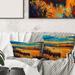 East Urban Home Little Boat at the Horizon of a Lake During Sunset Square Pillow Cover & Insert /Polyfill blend | 18 H x 18 W x 5 D in | Wayfair