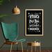 East Urban Home Positive Phrase about Life Success Sayings Galactic Items - Picture Frame Textual Art Print on Fabric Fabric | Wayfair