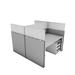 OBEX Cubicle Wall Panel Extender w/ Standard Brackets in Gray | 18 H x 30 W x 0.5 D in | Wayfair 18X30PET-ST-LP