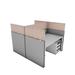 OBEX Cubicle Wall Panel Extender w/ Standard Brackets | 18 H x 30 W x 0.5 D in | Wayfair 18X30PET-SA-LP