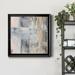 17 Stories Southeast II - Picture Frame Painting on Canvas Canvas, Solid Wood in Black/Blue/Gray | 17.5 H x 17.5 W x 1.5 D in | Wayfair