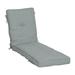 Freeport Park® Fabre Outdoor Chaise Lounge 6.5" Cushion Polyester in Gray | 6.5 H x 22 W in | Wayfair FF44FEC6BB594F1A93006985A4E76DEE