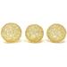 Ivy Bronx Gainz Guita Gold Wire Spheres/3"D - Box of 3 Metal in Yellow | 5 H x 5 W x 5 D in | Wayfair 973B11385BCE4405935044CD76D1906D