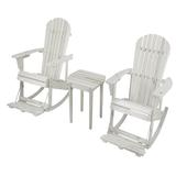 Zero Gravity Collection Adirondack Rocking 3-Piece Bistro Set