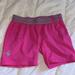 Under Armour Bottoms | Girls Pink Under Armour Athletic/Biker Shorts | Color: Gray/Pink | Size: Lg
