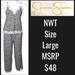 Jessica Simpson Intimates & Sleepwear | Nwt Jessica Simpson Pajamas Size Large | Color: Black/Pink | Size: L