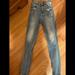 American Eagle Outfitters Jeans | American Eagle High Rise Skinny Jeans | Color: Blue/Tan | Size: 24