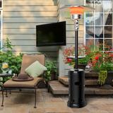 Gymax Outdoor Patio Heater Propane Standing LP Gas Steel W/Table &