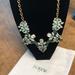 J. Crew Jewelry | J. Crew Statement Necklace. | Color: Gold/Green | Size: Os