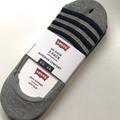 Levi's Shoes | 3 Pairs Levi’s No Show Arch Support Slip Socks New | Color: Gray/Green | Size: Size 8 - 12