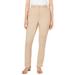 Plus Size Women's Straight Leg Chino Pant by Jessica London in New Khaki (Size 14 W)