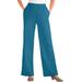 Plus Size Women's 7-Day Knit Wide-Leg Pant by Woman Within in Deep Teal (Size 5X)