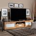 Baxton Studio Gerhardine Modern and Contemporary Oak Brown Finished Wood 1-Drawer TV Stand - Wholesale Interiors TV834128-Wotan Oak
