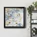 Winston Porter Topaz Spring I - Picture Frame Painting on Canvas Canvas, Solid Wood in Black/Blue/Gray | 26.5 H x 26.5 W x 1.5 D in | Wayfair